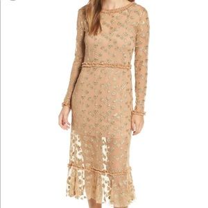 For love & lemons golden garden dress